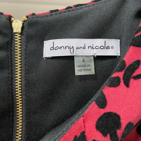 Danny & Nicole a line holiday dress, size 4 - Picture 2 of 4